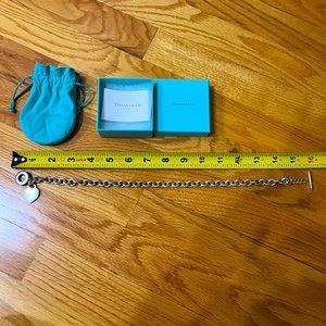 Tiffany’s sterling silver heart toggle necklace